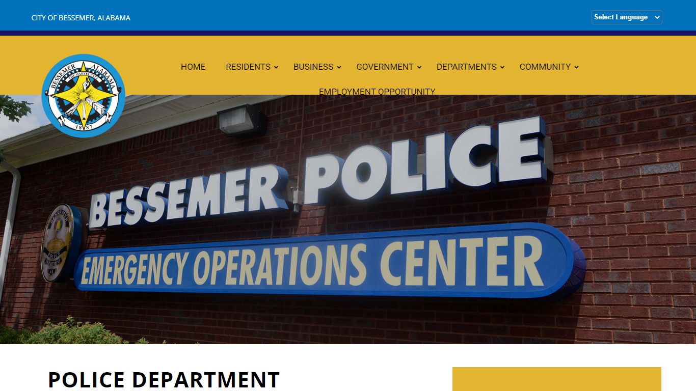 Police Department – The City of Bessemer